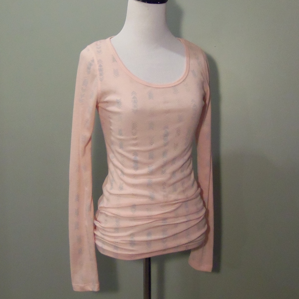 Light Pink Arrow Print Tee ~ Mossimo Supply Co.